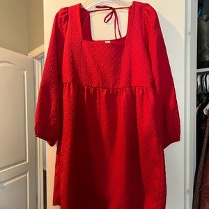 Red Anthropologie Dress